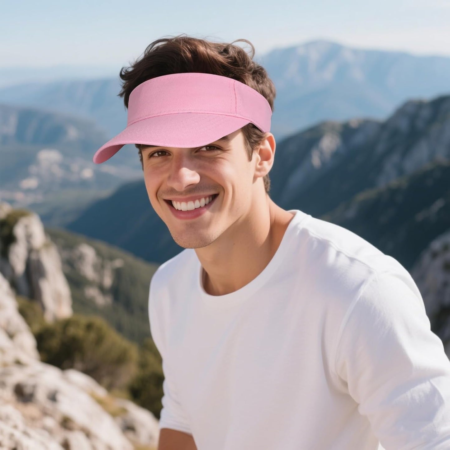 Topbuti Sports Sun Visor Hats for Women Men Adjustable Cotton Beach Baseball Tennis Golf Hat Caps UV Protection Visors
