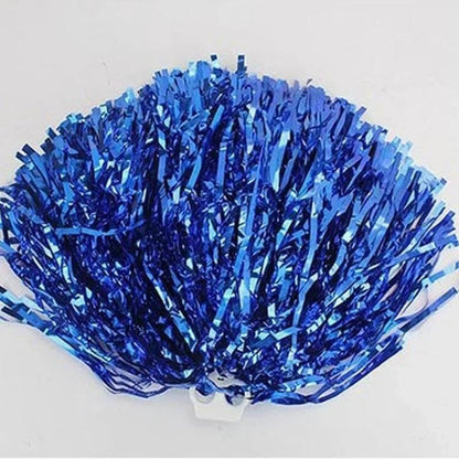 Cheerleader Pompom Cheerleader Pompom 1 Pcs Metallic Dance Party Team Match Sports Pompoms Decorator Club Sport Supply