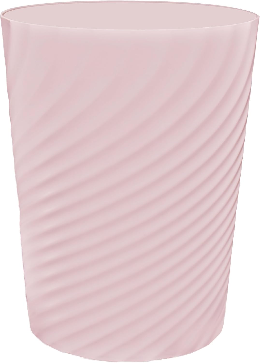 DAJITRE 1.8 Gallon Small Trash Can Wastebasket Recycling Bin Slim Profile for Compact Spaces Bathroom, Office, Bedroom, Kitchen (1.8 Gallon, Pink)