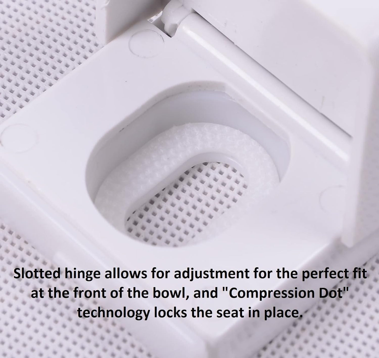2Q1E6-20 Deluxe Slow Close Plastic Toilet Seat with Vari Adjust Lok-Down R'N'C Hinge and Quik-Lok Mounting Hardware, Elongated, Venetian Pink