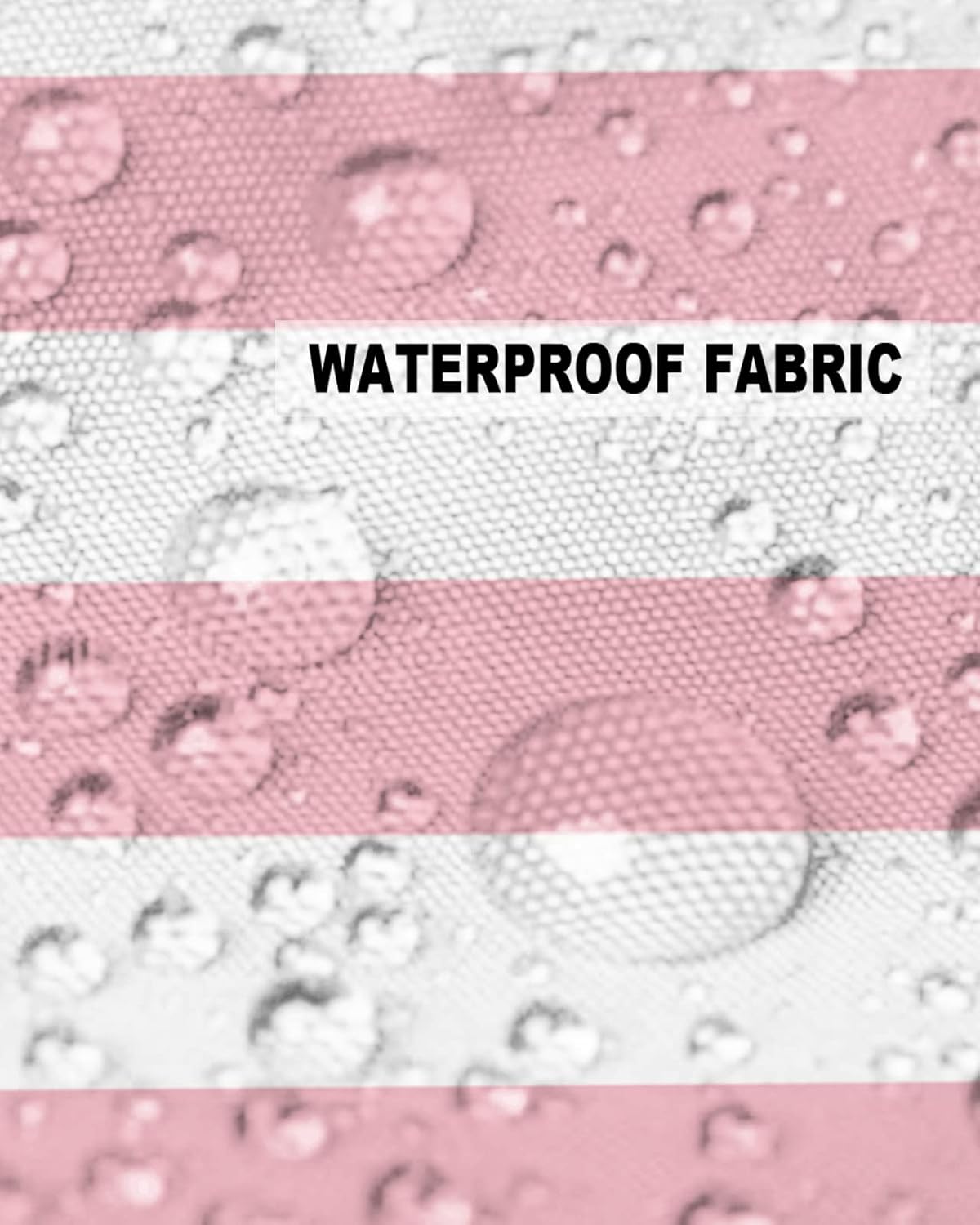 Outdoor Waterproof Pillow Covers for Patio Furniture Pink and White Stripes Decorative Throw Pillow Cover Solid Striped Pillowcases Set of 2 Cushion Case for Sofa Couch Chair 18 x 18 in