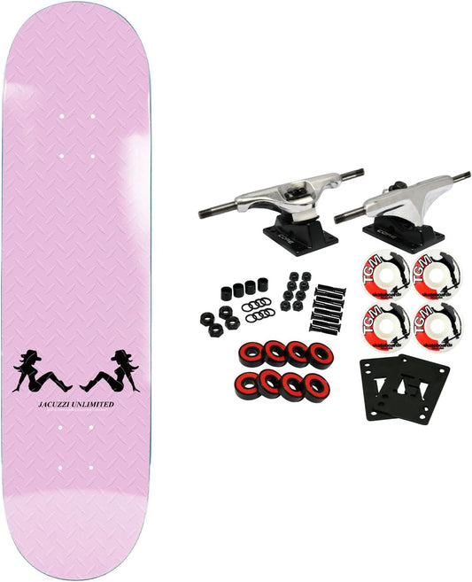 JacuzziUnlimited Skateboard Complete Cowgirls Jet Ski Pink 8.5" x 31.5"