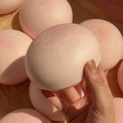 Cheese Slow Rising Squishy Toy, Soft Foam Stress Relief Squeeze, Sticky Food Squishies, Bread and Butter Squishy Style for Desk Decor or Gift (Pink)