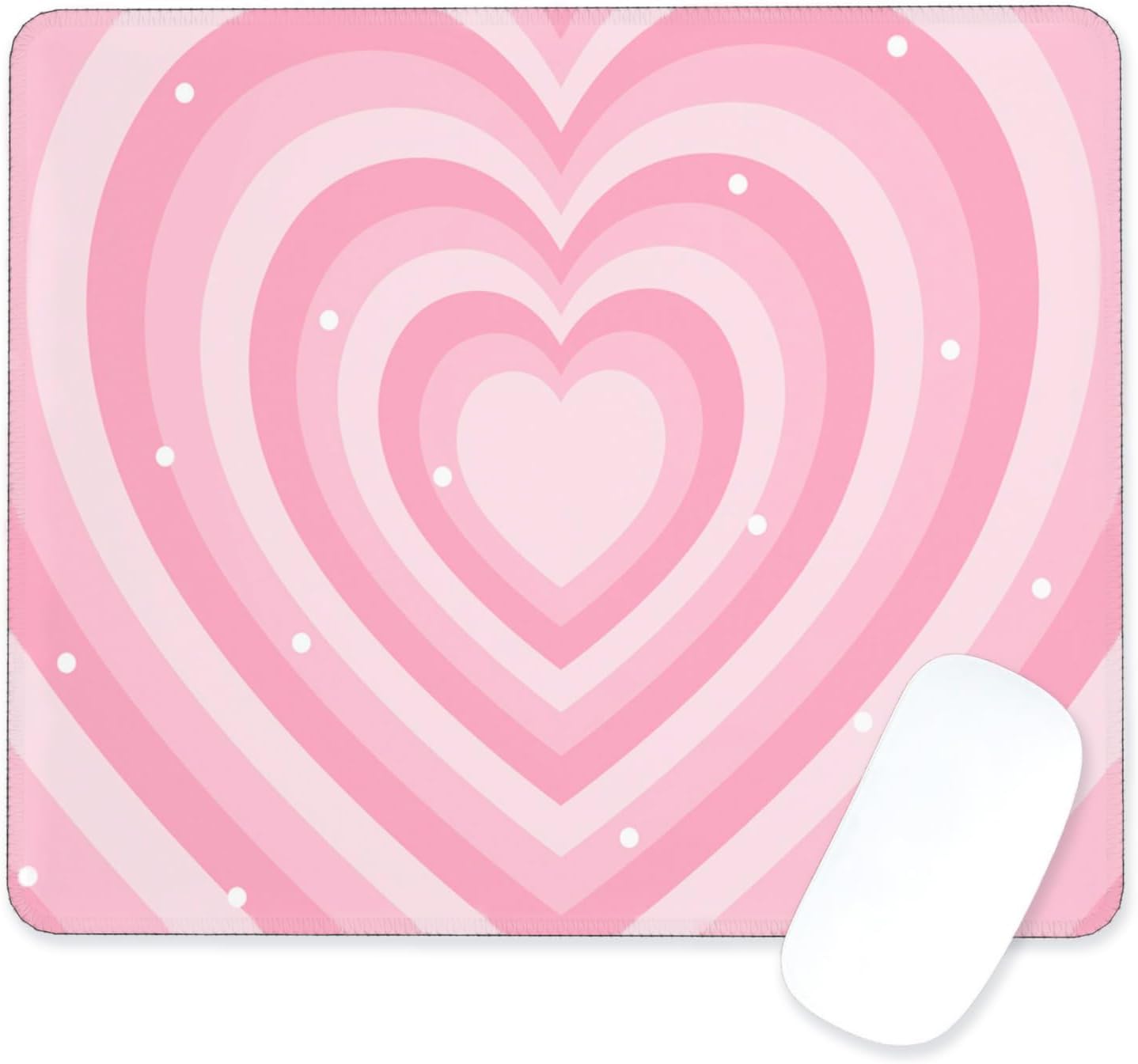 Cute Kawaii Cutecore Aesthetic Pink Girly Gaming Mouse Pad Small, Gamer Girl Room Decor Desk Accessories (9.4 x7.8 Inch)