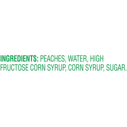 DEL MONTE Yellow Cling Sliced Peaches in Heavy Syrup, Canned Fruit, 15.25 oz Can