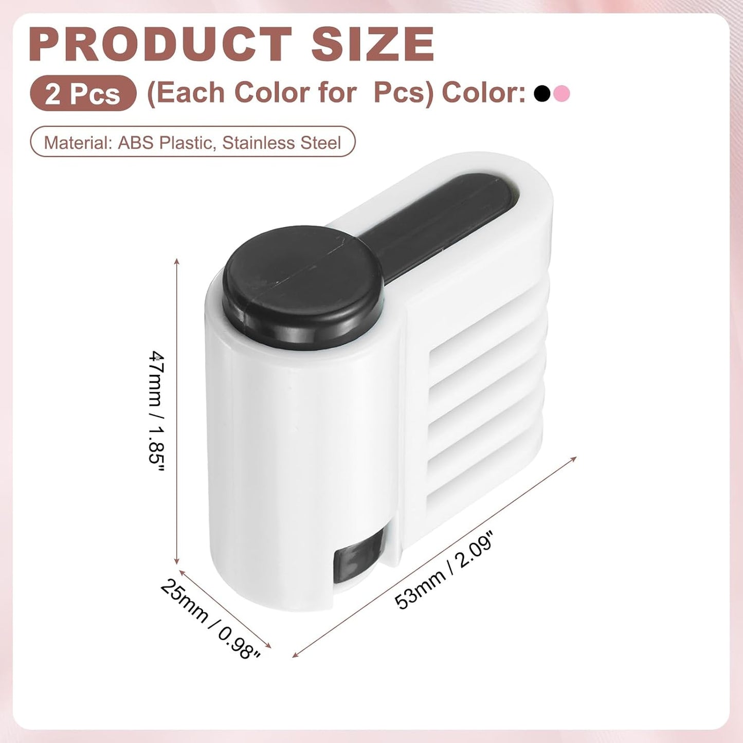 uxcell 2 Pcs Cake Leveler Slicer, DIY Cake Slicer, 5 Layers Bread Leveler, Pink/Black