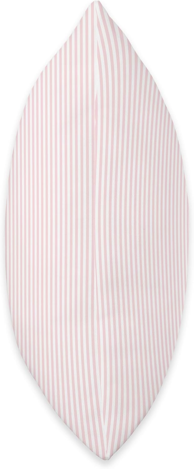 Soft Blush Pink Pinstripe in an English Country Garden Throw Pillow