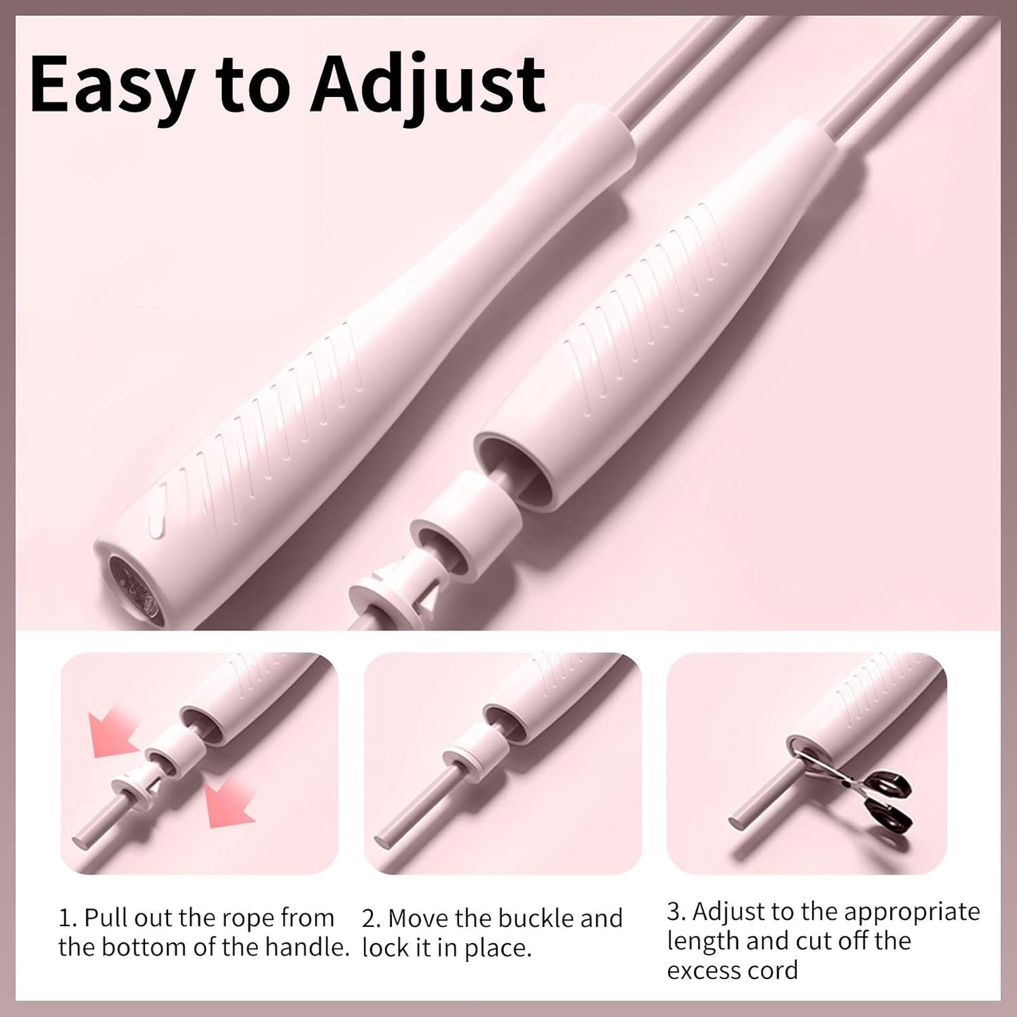 Jump Ropes Kids, Adjustable Children Jump Rope with ABS Handles and PVC Rope for Child Student Toddler