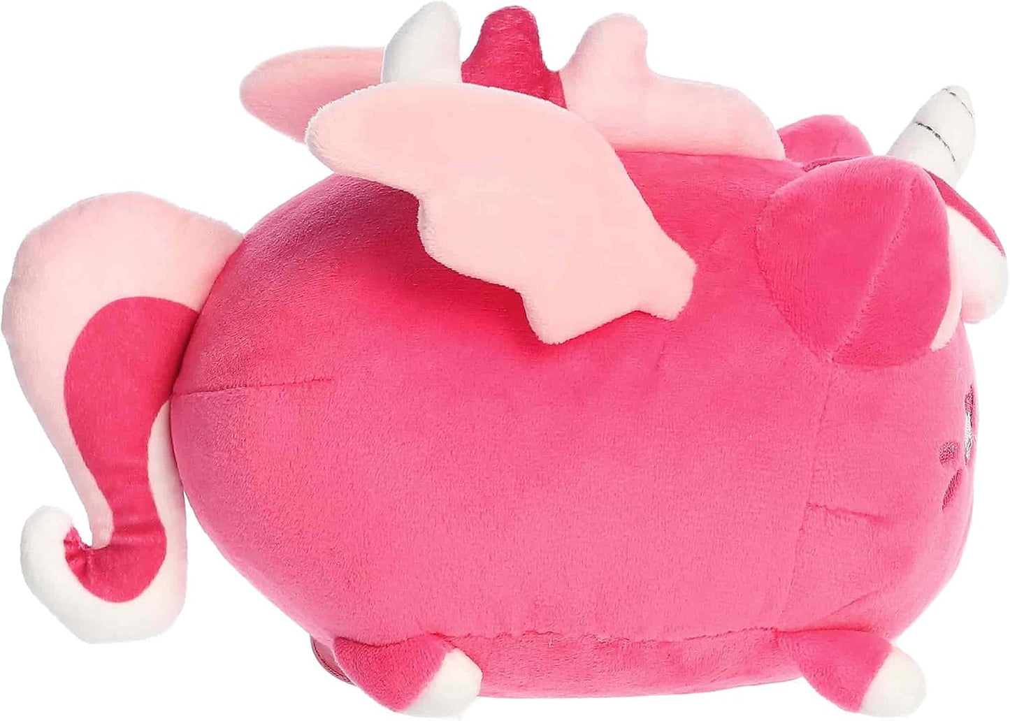 Aurora Enchanting Tasty Peach Sweetheart Pegasus Meowchi Stuffed Animal - Fun Seasonal Plush For Kids and Adult Collectors - Perfect for Decorating Rooms and Valentine's Day - Pink 8.5 Inches