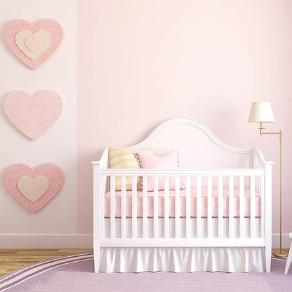 HeloHo Solid Light Pink Wallpaper 394"X15.7" Matte Textured Contact Wallpaper Peel and Stick Modern Self Adhesive Removable Wallpaper Waterproof Paper for Living Room Bedroom Decor
