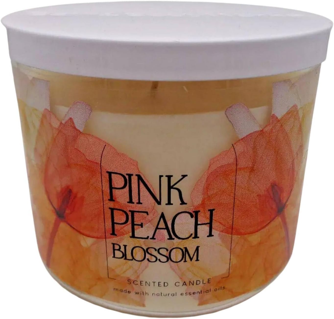 Pink Peach Blossom 3-Wick Scented Candle, 14.5 oz (411 g)