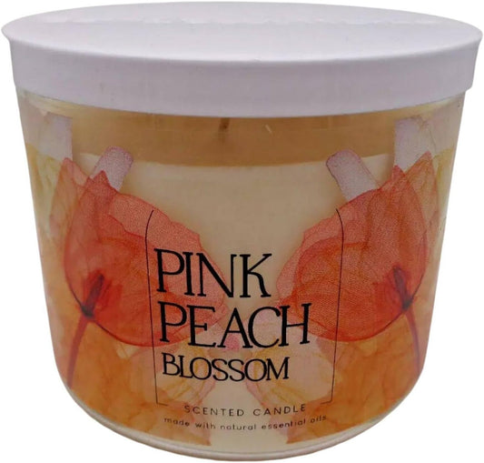 Pink Peach Blossom 3-Wick Scented Candle, 14.5 oz (411 g)