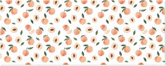 OTVEE Cute Peaches Pattern Design Birthday Wrapping Paper Roll, Mini Roll Gift Wrap Perfect for Weddings, Brides, Holidays, Baby Showers - 58 x 22.8 inches