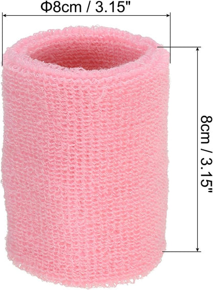 PATIKIL Sports Wristbands, Athletic Cotton Terry Cloth Absorbent Wrist Sweatband for Tennis Basketball Working Out Running