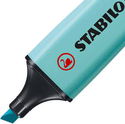 STABILO - BOSS ORIGINAL Pastel - Highlighter - Pack of 6 - Milky Yellow, Creamy Peach, Pink Blush, Lilac Haze, Hint of Mint, Touch of Turquoise