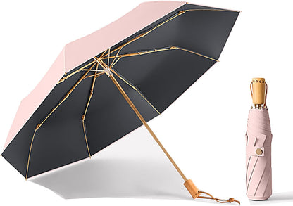 Sun Umbrella UV protection UPF 50+ Compact Portable travel Parasol Auto Open Close Windproof and Waterproof Folding Sun and Rain Small Umbrella For Walking