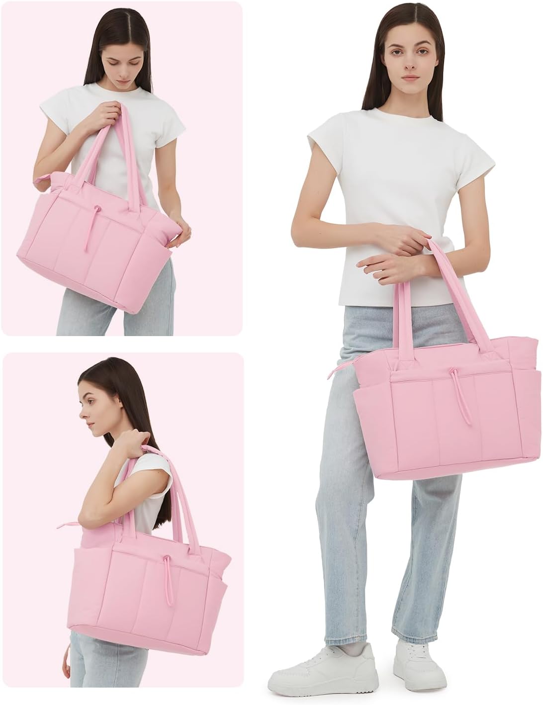 Wandering Nature Tote Bag for Women, Puffy Handbags for Work, Travel, Nurse