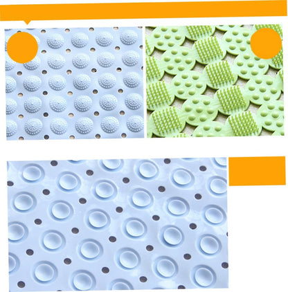 Non-Slip Bath Rug Mat Dots Suction Cups 48x48cm Bath Mat for Shower Pink