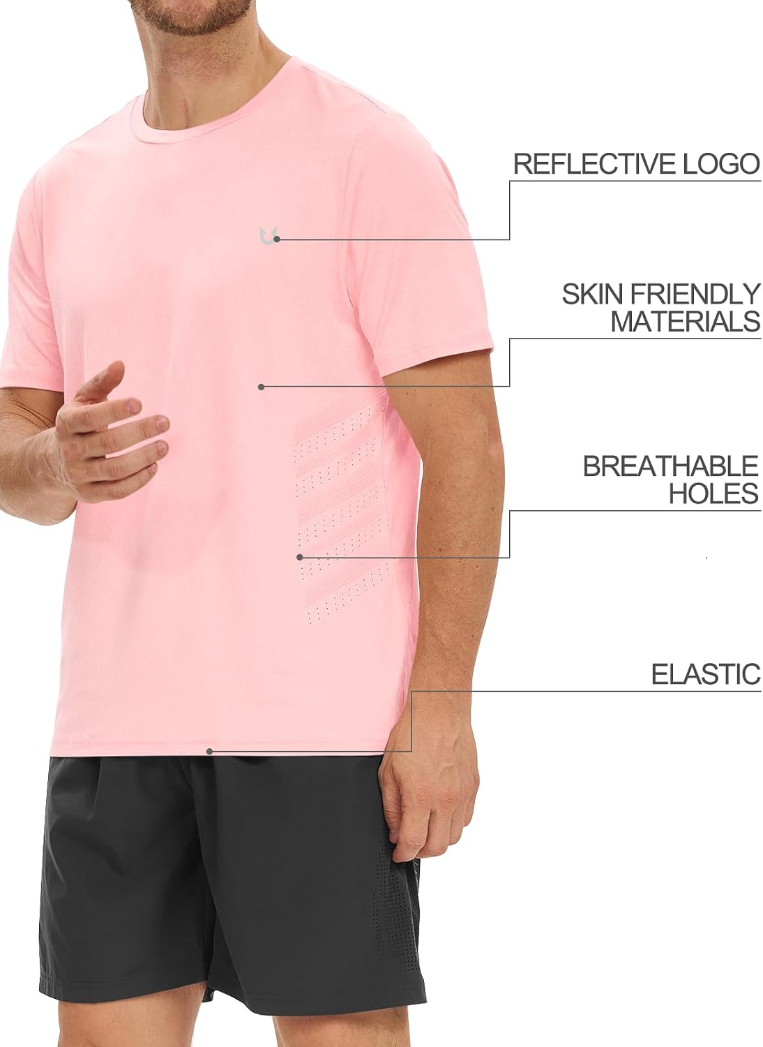 NORTHYARD Men's Workout Athletic Shirts Gym Running T-Shirts Tennis Quick Dry Short Sleeve Shirt Active Lightweight Sports