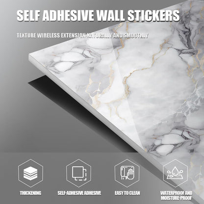 Chejiaye 10pcs Marble Peel and Stick Backsplash Waterproof Washroom Wall Panels, Peel and Stick Tile, PVC Foam Wall Panels for Kitchen,Bathroom,Living Room,Pink Wallpaper(Not Real Tile,11.8" x 11.8")