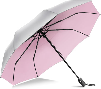 ZOMAKE UV Umbrella for Sun Protection UPF 50+,43/46 Inch Travel Compact Sun Umbrellas UV Blocking Small Auto Open Portable for Walking