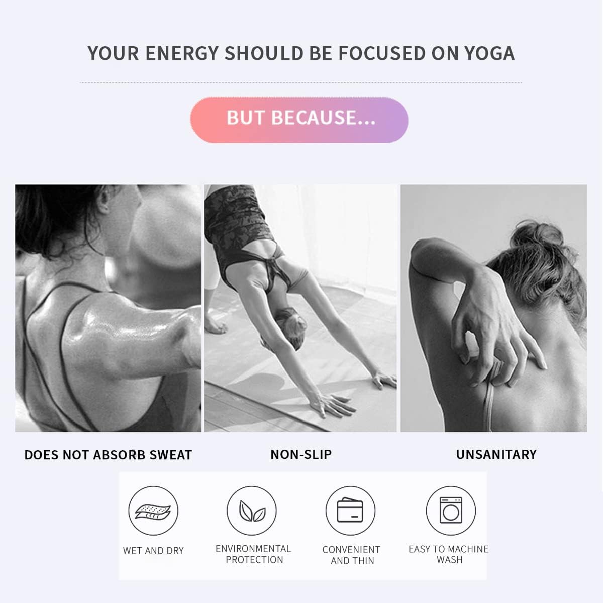 Custom Yoga Towel,Personalized Soft Towels Add Your Design Beach Towel with Picture Text Logo Name for Home Outdoor Sports Gym Yoga Light Pink