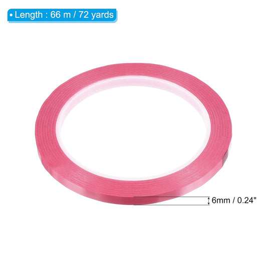 PATIKIL 1/4" Whiteboard Tape, 3 Pack Thin Dry Erase Tape for Graphic Chart Marking DIY Art, Pink