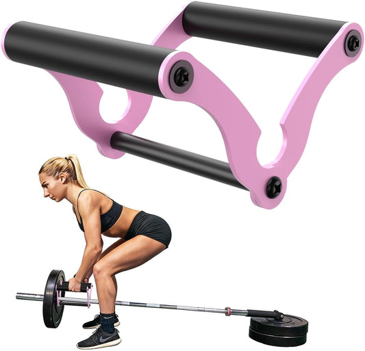 AimiDream V Bar Landmine Handle Attachment for Barbell Bar, Solid Multi-Grip Landmine Handle Attachment with Non-Slip Rubber Handle, Fits Olympic Bars Strength Training Bars