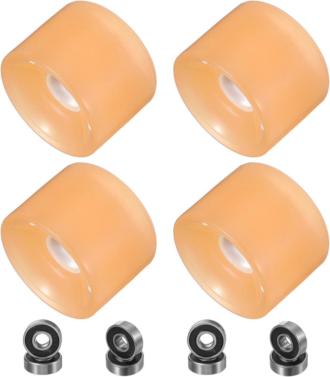 PATIKIL Skateboard Wheels, Street Wheels PU Flash Cruiser Wheels High Elasticity with Bearings