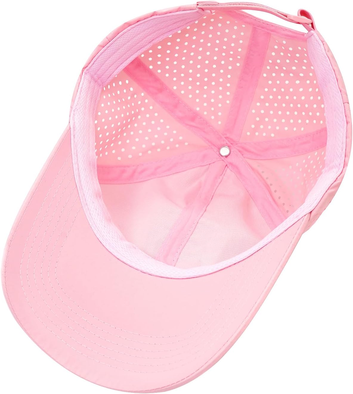 Quick Dry Baseball Cap Curved Brim Hat Laser Cut Mesh-Back Cap