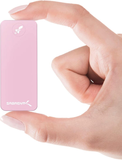 SABRENT 2TB Rocket Nano External Aluminum SSD Up to 1000MB/s (Pink) (SB-2TB-NANO-PNK)