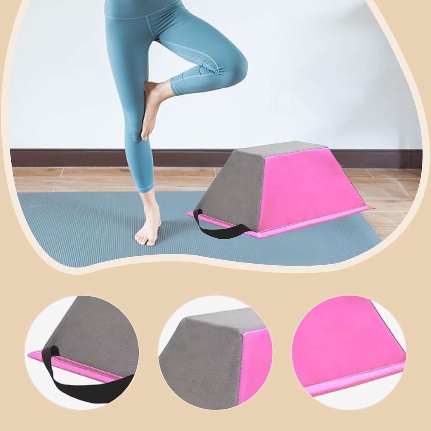 Yiju Gymnastics Block Stand Training Stand,Gymnastics Portable Athletic Cheerleading Balance Training for Exercise
