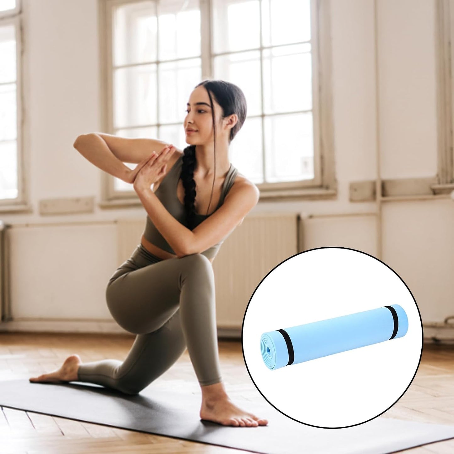 Sports Fitness Mat Exercise Body Building Blanket Nonslip Exercise Pad Gymnastics Mat Fitness Equipment Sports Supplies