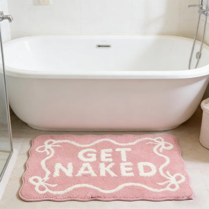 Bathroom Rug Cute Bath Mat 19.6“ x 31.4” Pink Bow Bath Rugs for Bathroom Floor Shower Rug Small Home Decor and Accessories Small Non Slip Mats