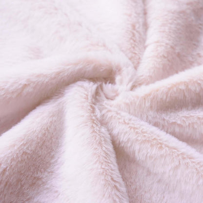 ZYFZCLBL Faux Fur Cushion Cover, Decorative Pillow Cover Luxury Soft Cozy Fluffy Pillow Covers for Bed/Couch, Square Solid Cushion Pillowcase Pack of 2, 20" x 20" Inch, Pink