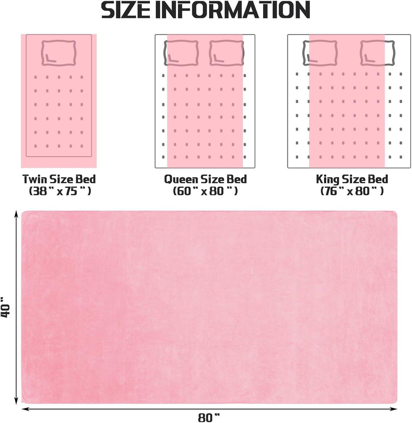 Mixweer 2 Pcs Oversized Bath Towels, 40 x 80 Inch Giant Microfiber Jumbo Bath Sheets Ultra Soft Bathroom Microfiber Quick Dry Absorbent Shower Towels for Spa Camping Beach (Light Pink)