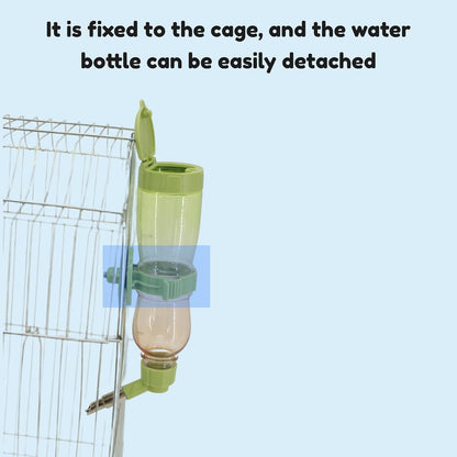 Leak-Proof Small Animal Water Bottle for Chinchillas, Guinea Pigs & Rabbits, Bird & Parrot Water Dispenser (Pink, 8.12oz)