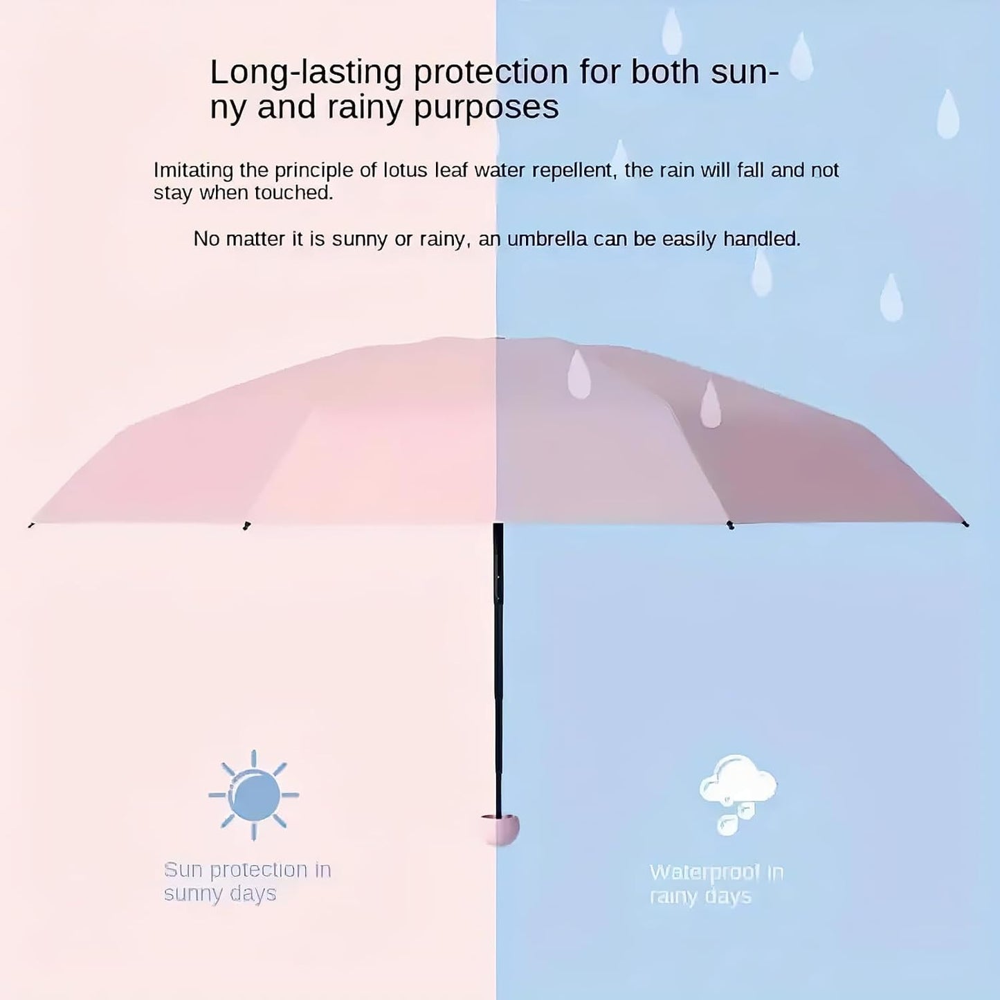 Mini Travel Umbrella with Case