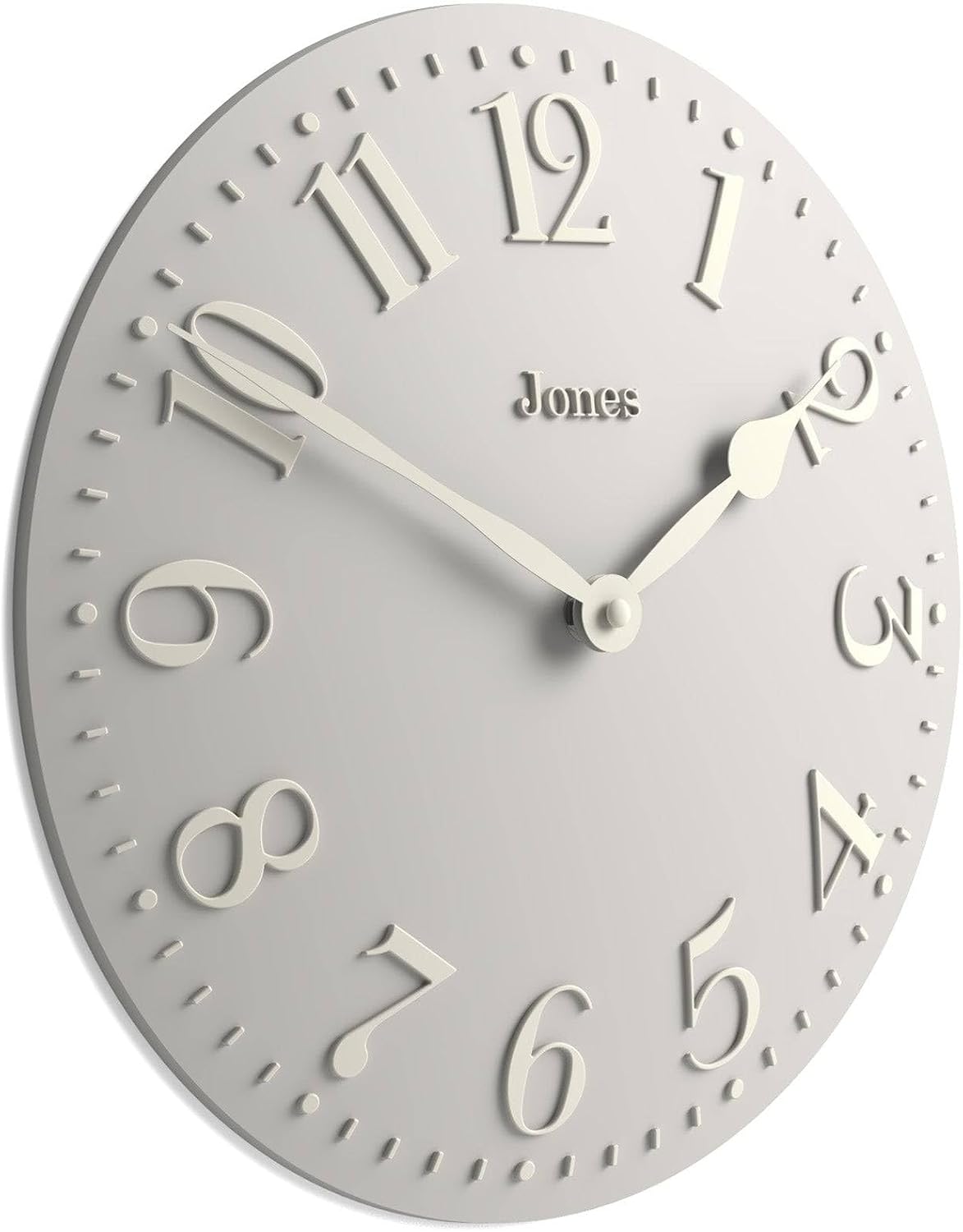 JONES CLOCKS® Betty wall Clock | Classic Convex Clock | 12 inch | Rose Pink | Stylish Elegance Perfect for the Kitchen, Living Room, Office or Bedroom