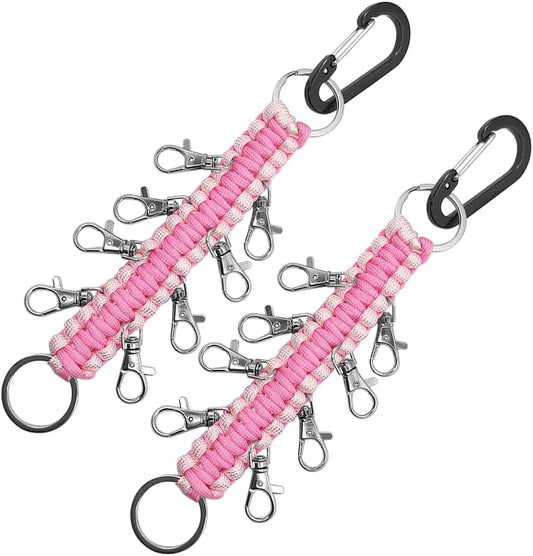 Lovecheer 2PCS Cheer Bows Holders Paracord Handmade Cheer Bow Accessories for Cheerleading Teen Grils High School Sports