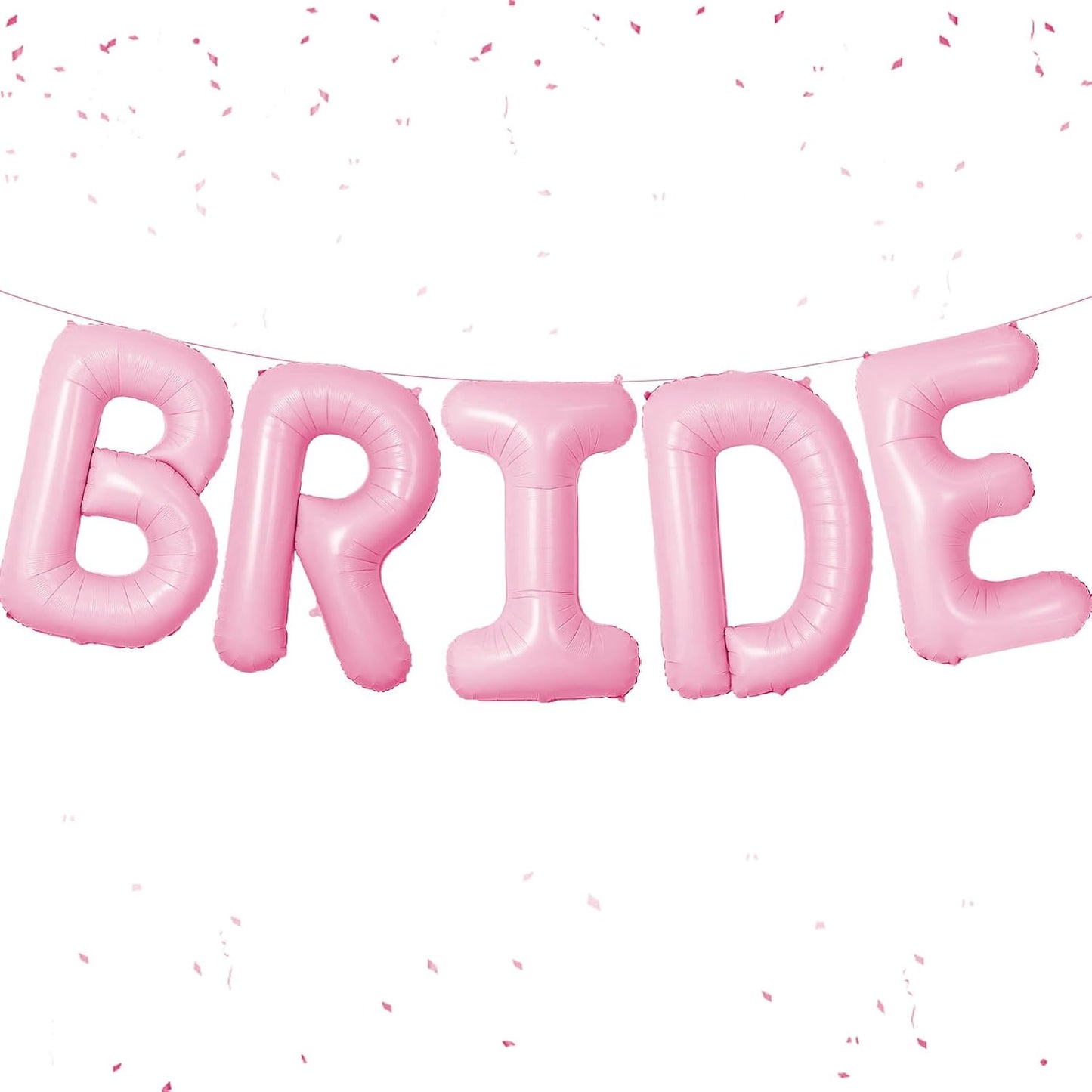 Bride Balloons - Wedding & Bachelorette Party Decorations - Pink Macaron Bride Balloons - Bridal Shower Sets-5 PCS