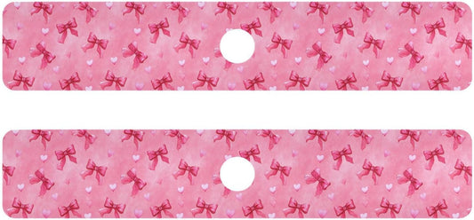 Light Pink Bows Hearts Valentines Faucet Drying mat Silicone Kitchen Faucet Mat Sink Splash Guard Drip Catcher Dish Soap Sponge Holder for Guard Bathroom Farmhouse S