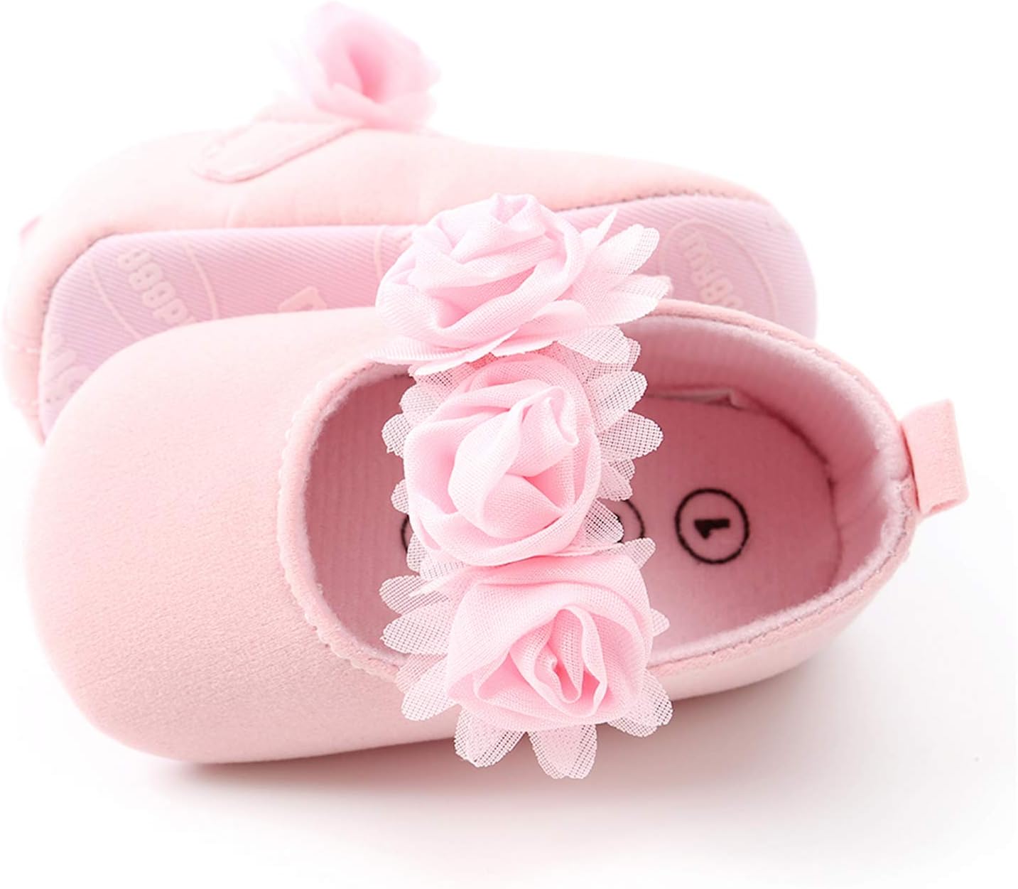RVROVIC Baby Girl Moccasins Princess Sparkly Mary Jane Dresses Shoes Premium Lightweight Soft Sole Crib Shoes Toddler Shoes