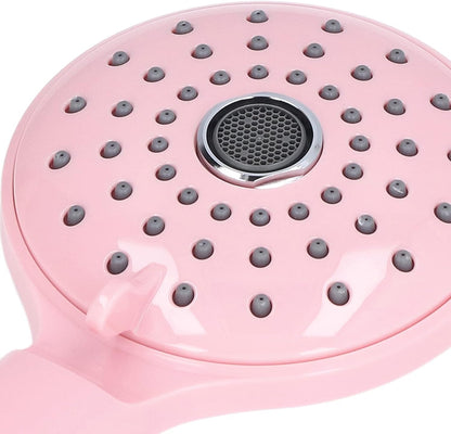 High Pressure Shower, Pressurized Handheld Shower with 2 Spray Functions for Bathroom, Hotel, and Bathtub (Cherry Pink)