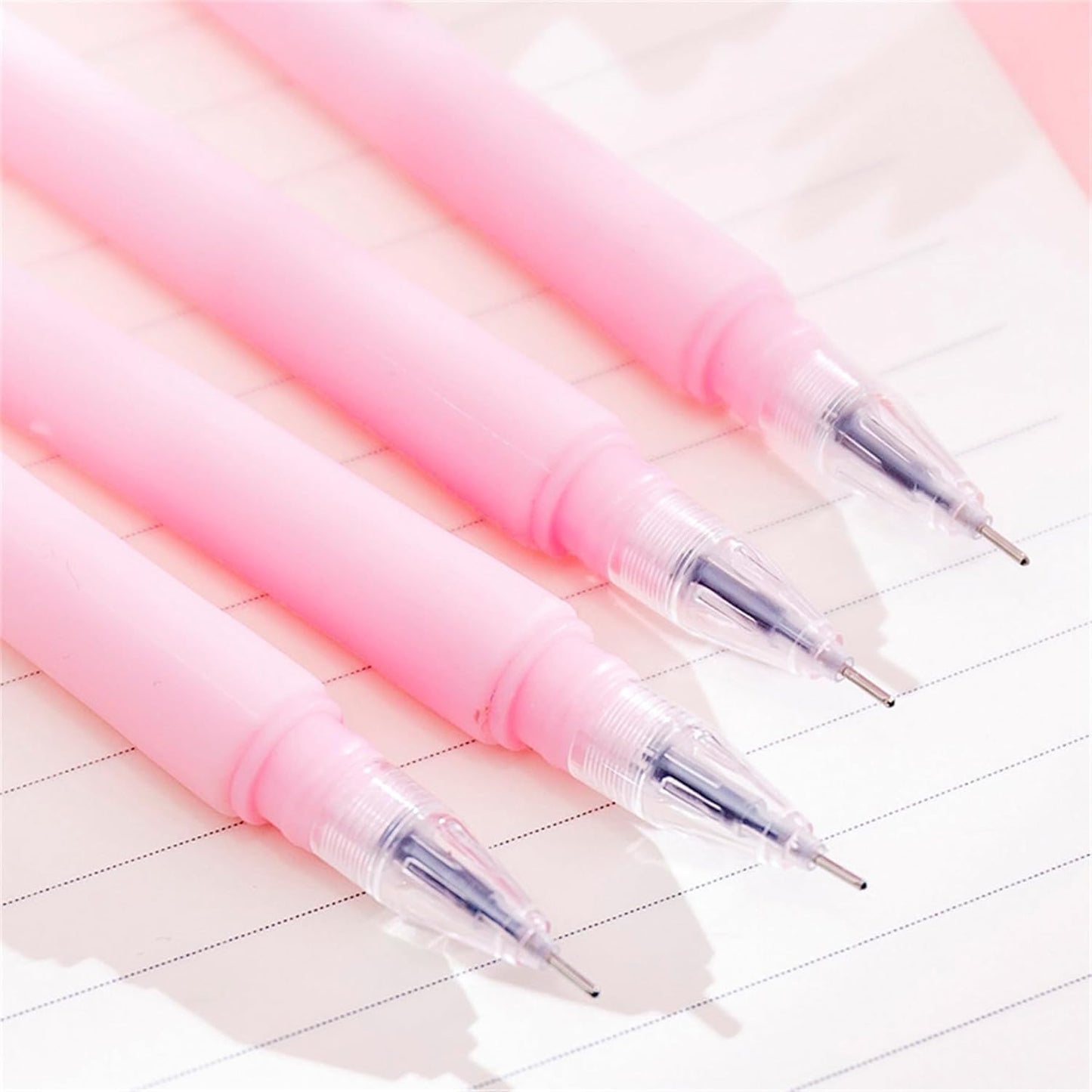 YYaaloa 12pcs Cute Pink Flower Gel Ink Pens Writing Pens 0.5 mm Black Ink Fun Kawaii Pens Bulk for Office Supplies