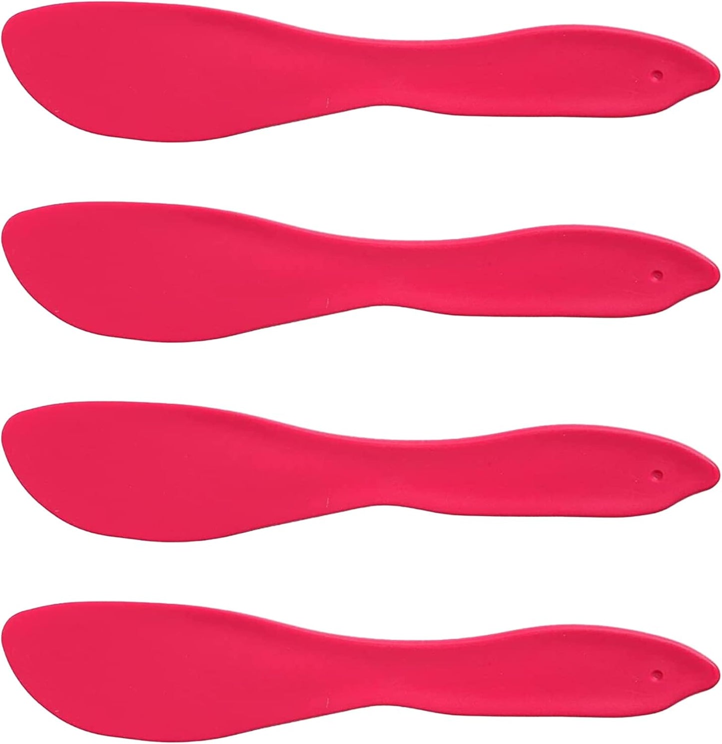 Linden Sweden Multi Purpose Spreaders | Versatile Butter Knife for Soft Cheese or Frosting | Safe for Kids | BPA-Free and Dishwasher-Safe | 2 Packs with 2 Spreaders Each | Made in Sweden | Pink