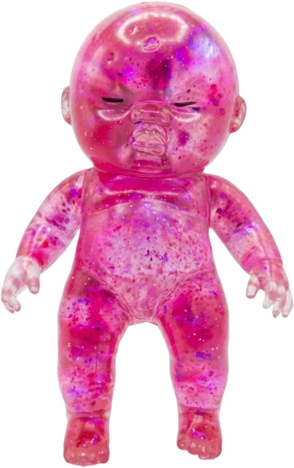 Baby Squishy Glitter Slow Rising Pink, Squishy Babies Sensory Fidget for Stress Relief, Soft Cute Squeeze, Desk Decor & Gift