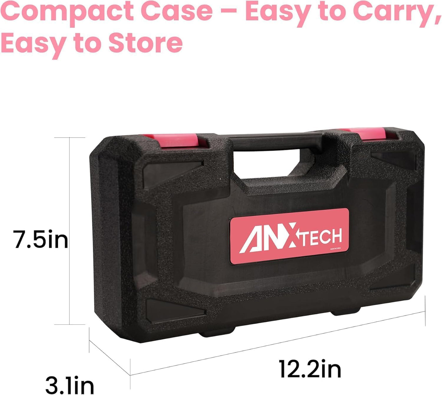 39-Piece Pink Tool Set - General Household Hand Tool Kit with Plastic Toolbox Storage Case, Compact and Portable for DIY Projects, Home Repairs & Maintenance