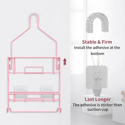 TreeLen Shower Caddy Pink, Large Shower Racks for Inside Shower, Pink Bathroom Organizer, Gift for Girlfriend