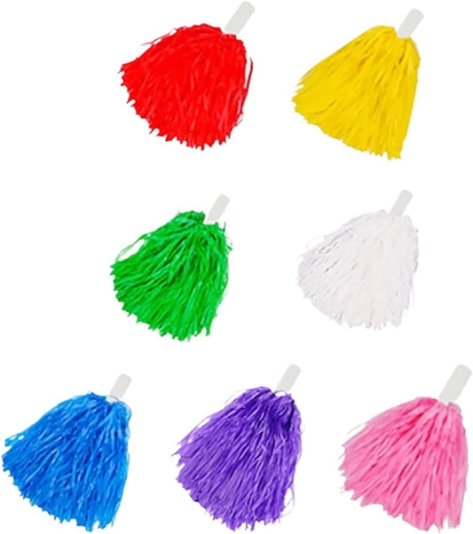 Shining Cheer Pom Poms 4PC Cheerleading Cheering Flower Ball Game Pompoms for Dance Sports Match Supplies and Concert Decorator